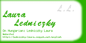 laura ledniczky business card